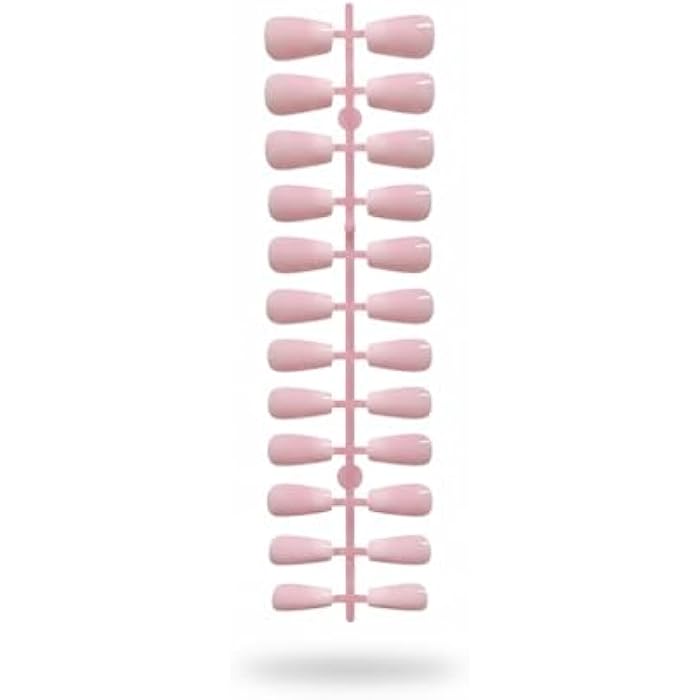 Fake Nail Short Coffin Tips Press on Nails for Women and Girls Nail Art Decoration 30pcs- N04 - Image 1